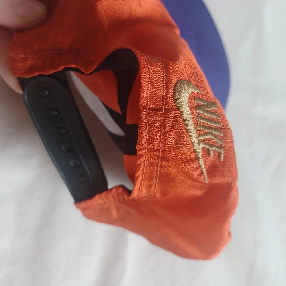 Vintage Nike‎ Jordan Flight Colorblock Retro Ripstop Snapback Nylon Hat Purple